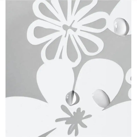 Bathroom Waterproof PEVA Shower Curtain Set With Hooks Bathtub White Flower Vine Mildew Proof Curtains Translucent Bath Screen