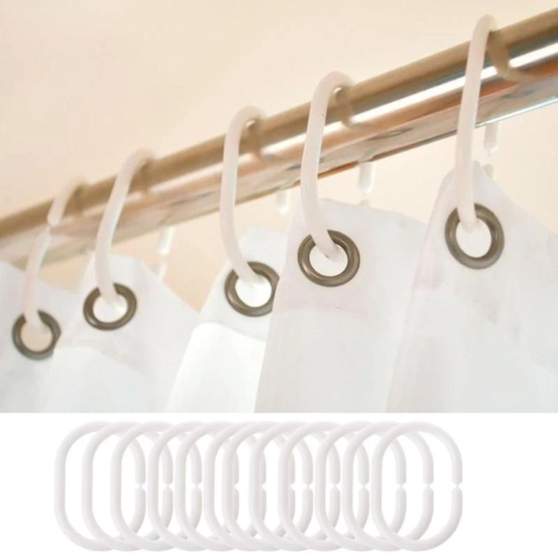 12pcs Shower Curtain Hook Hanger