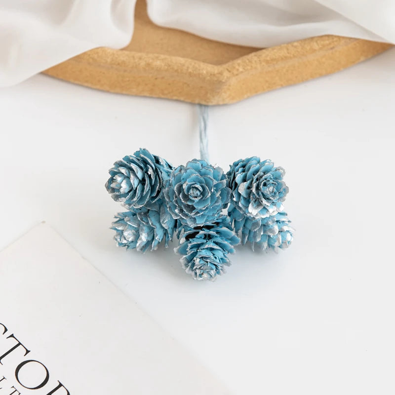 Artificial Plants Golden Fake Pinecone