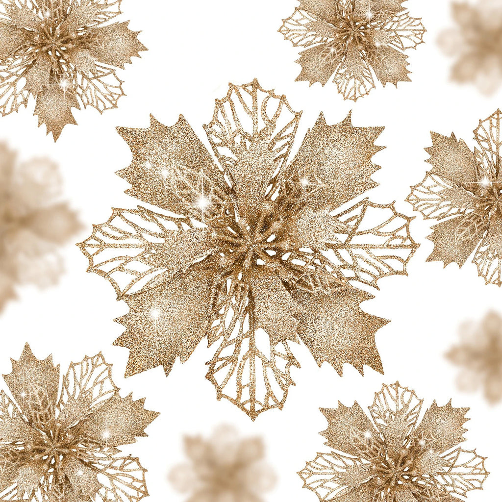 14pcs 11cm Artificial Flowers – Xmas Decor