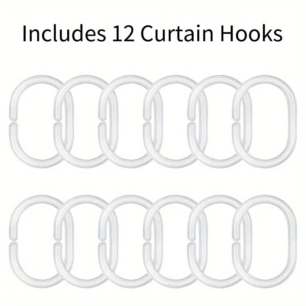 White Blossom Tree Shower Curtain