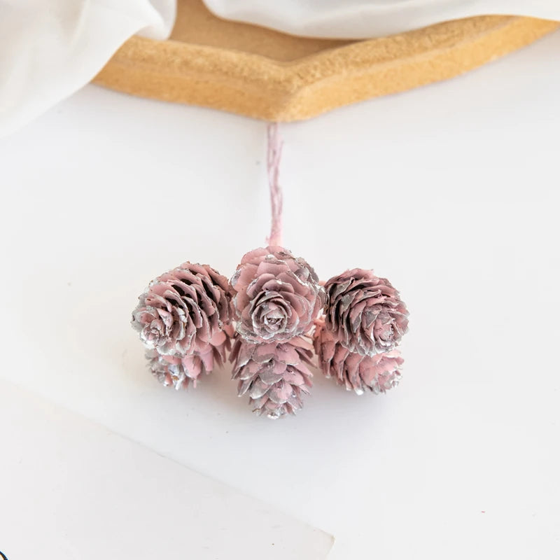 Artificial Plants Golden Fake Pinecone