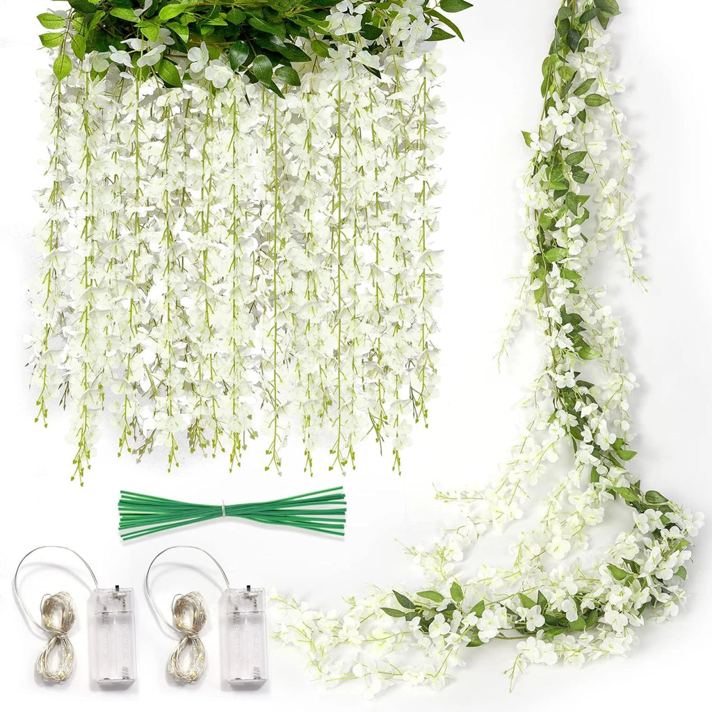 2 Meter LED light Artificial Leaf Flowers