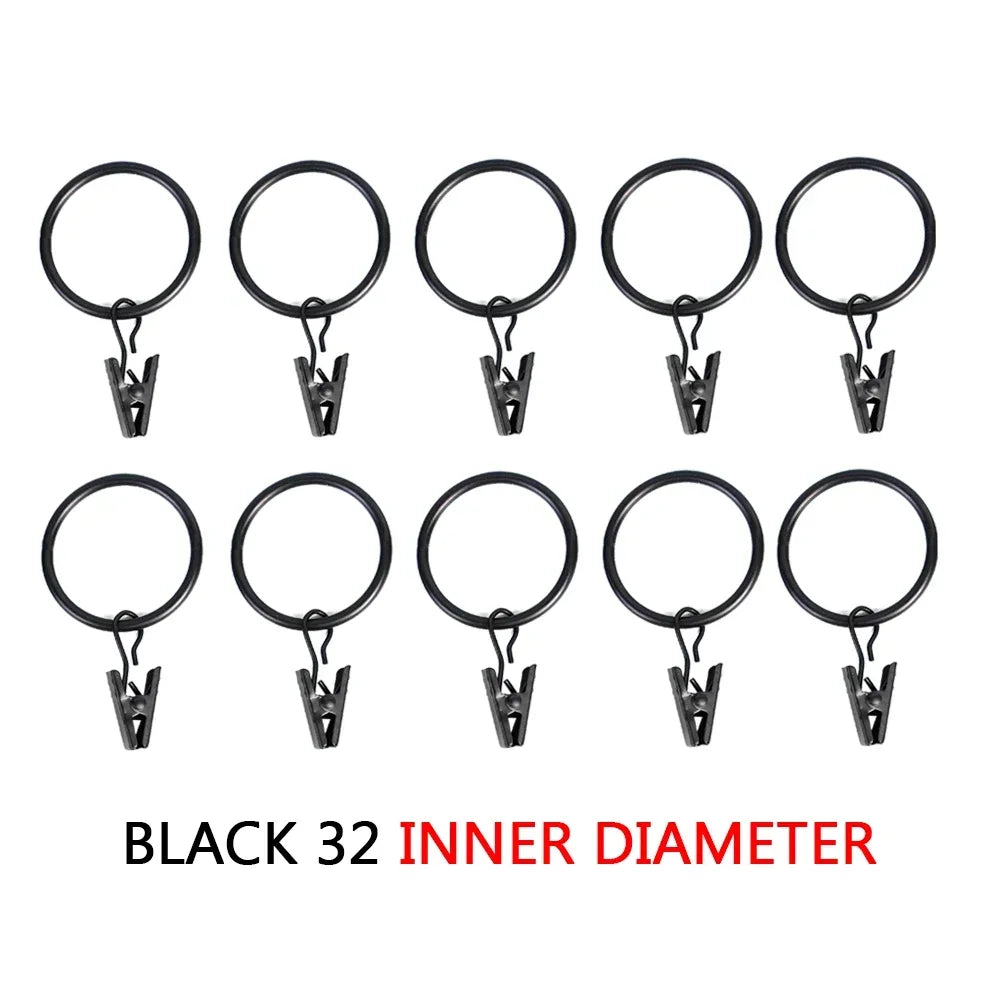 Curtain Clips Set Hanger Hooks Retro Classic Drapes Tie Buckles Home Bedroom Bathroom Decorative Curtain Clips Various Size