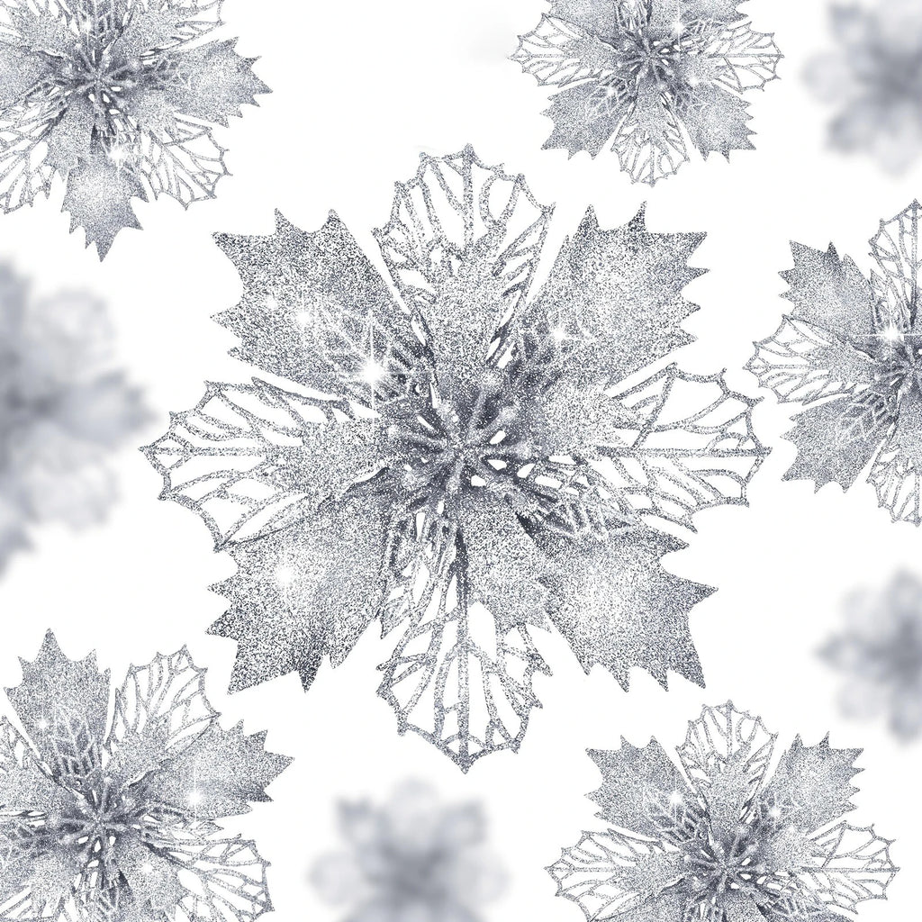 14pcs 11cm Artificial Flowers – Xmas Decor