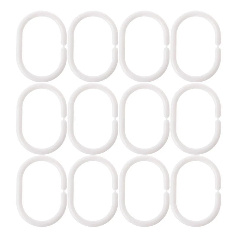 12pcs Shower Curtain Hook Hanger